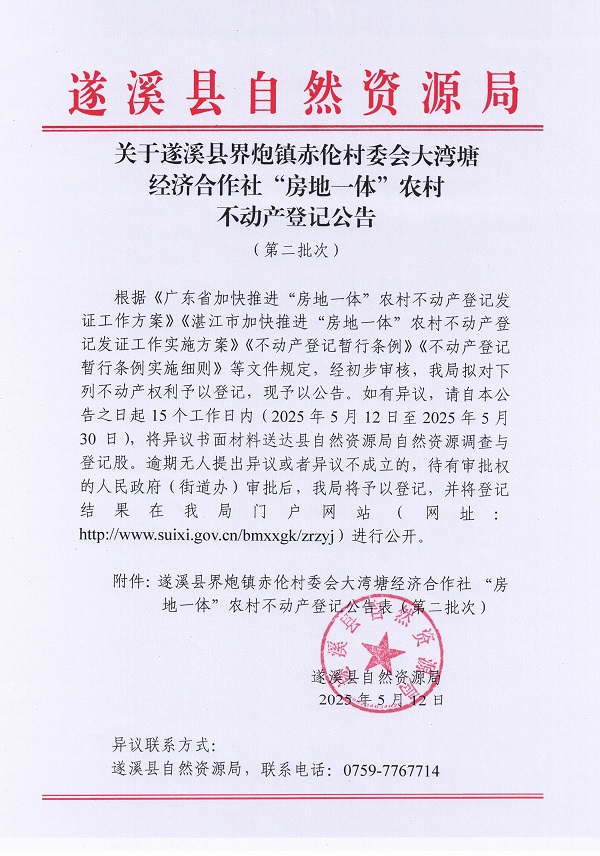 界炮鎮(zhèn)赤倫村大灣塘經(jīng)濟(jì)合作社不動產(chǎn)登記公告（第二批次）_頁面_1.jpg
