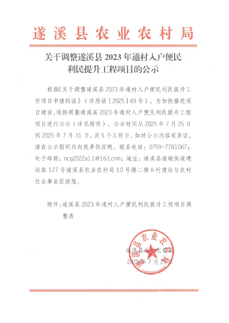關(guān)于調(diào)整遂溪縣2023年通村入戶便民利民提升工程項目的公示_01.png
